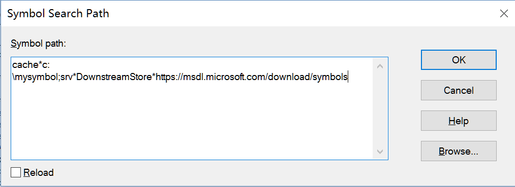 WinDbg 符号设置